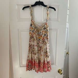 coco+jaimeson print mix mini dress